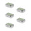 5Pièces Mini Cendrier Compact Vert En Acier Pour Bureau Usage Auto 8