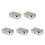 5Pièces Mini Cendrier Compact Vert En Acier Pour Bureau Usage Auto 9