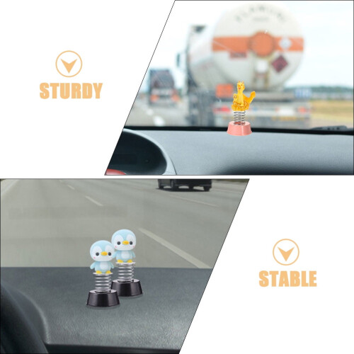 Car Dashboard Bobblehead Doll Spring Base 4pcs 2