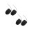 4Pcs Black Retractable Steel Cable Lock Lightweight Compact Bike Lock 7