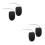 4Pcs Black Retractable Steel Cable Lock Lightweight Compact Bike Lock 8