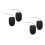 4Pcs Black Retractable Steel Cable Lock Lightweight Compact Bike Lock 10