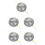 5Pièces Tweeter Titane Multi Installation Stable Son 8