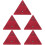 5Pièces Triangles De Auto Plastique Rouge Haute Visibilité 8