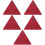 5Pièces Triangles De Auto Plastique Rouge Haute Visibilité 9