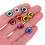 100Pièces Perles Plates En Verre Multicolores Pour Poupées 4