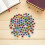 100Pièces Perles Plates En Verre Multicolores Pour Poupées 6