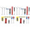 2Sets Assorted Color Mini Traffic Signs Toy Plastic Road Sign Model 4