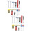 2Sets Assorted Color Mini Traffic Signs Toy Plastic Road Sign Model 9