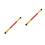 2Pièces Conteneur Bâtons De Direction Bambou Portable Marron 4