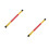 2Pièces Conteneur Bâtons De Direction Bambou Portable Marron 5