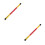 2Pièces Conteneur Bâtons De Direction Bambou Portable Marron 8
