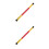 2Pièces Conteneur Bâtons De Direction Bambou Portable Marron 9