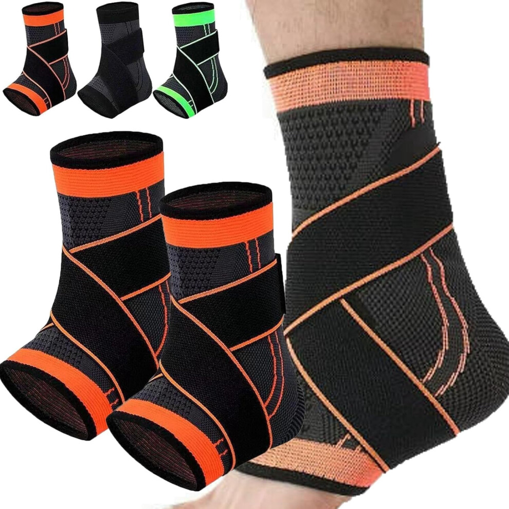 Recover Ankle Sleeve - Ankle Brace Foot & Heel Wrap, Adjustable Ankles Compression Sleeve, Ankle Brace for Women Men