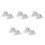 10Pièces Support Base Clôture Durable Pour Jardin Pelouse 10