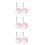 6Pièces Roulettes Silencieuses Rose Pour Bébé Trotteur 5