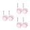 6Pièces Roulettes Silencieuses Rose Pour Bébé Trotteur 9