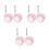 6Pièces Roulettes Silencieuses Rose Pour Bébé Trotteur 10