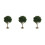 3Pièces Mini Arbres En Plastique Durable Pour Micro Paysage 6