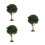 3Pièces Mini Arbres En Plastique Durable Pour Micro Paysage 9