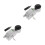 2Pcs Aluminum Alloy Level Tool Silver for Woodworking Construction Use 4