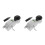 2Pcs Aluminum Alloy Level Tool Silver for Woodworking Construction Use 5