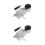 2Pcs Aluminum Alloy Level Tool Silver for Woodworking Construction Use 6