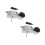 2Pcs Aluminum Alloy Level Tool Silver for Woodworking Construction Use 10