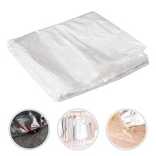 Housses de vêtements en plastique transparent 60 x 110 cm, lot de 30