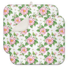 Tapis égouttoir de cuisine Pioneer Flower à motif floral, 1 paquet, tapis égouttoir en microfibre ultra absorbant, 40,6 x 45,7 cm