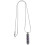 5Pièces Collier Urne Cylindre Acier Inoxydable Argenté 3