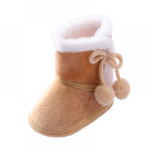Baby girl winter booties soft sole fleece slipper 1 pair