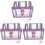 3Pièces Petits Coffres Au Violet Cadenas Pour Pirate 4