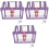 3Pièces Petits Coffres Au Violet Cadenas Pour Pirate 5