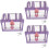 3Pièces Petits Coffres Au Violet Cadenas Pour Pirate 8