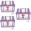 3Pièces Petits Coffres Au Violet Cadenas Pour Pirate 9
