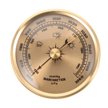 Metalen buitenbarometer met drukmeter en wijzerplaat van 3 inch.