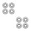 8Pièces Cache- Inox Pour Sprinkleurs, Design Argenté 4