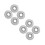 8Pièces Cache- Inox Pour Sprinkleurs, Design Argenté 5