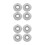 8Pièces Cache- Inox Pour Sprinkleurs, Design Argenté 6