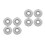 8Pièces Cache- Inox Pour Sprinkleurs, Design Argenté 7