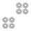8Pièces Cache- Inox Pour Sprinkleurs, Design Argenté 9