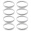 32Pièces Support Manchette Métal Argent Élastique Stretch Casual 2