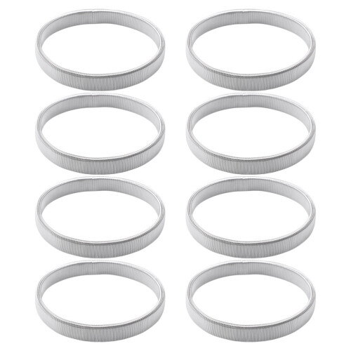 32Pièces Support Manchette Métal Argent Élastique Stretch Casual 1