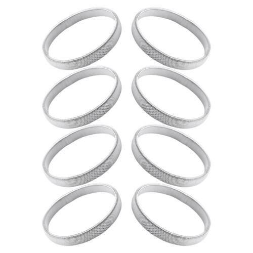 32Pièces Support Manchette Métal Argent Élastique Stretch Casual 2