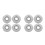 8Pièces Cache- Inox Pour Sprinkleurs, Design Argenté 10