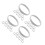 32Pièces Support Manchette Métal Argent Élastique Stretch Casual 5