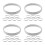 32Pièces Support Manchette Métal Argent Élastique Stretch Casual 6