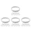 32Pièces Support Manchette Métal Argent Élastique Stretch Casual 9