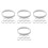 32Pièces Support Manchette Métal Argent Élastique Stretch Casual 10
